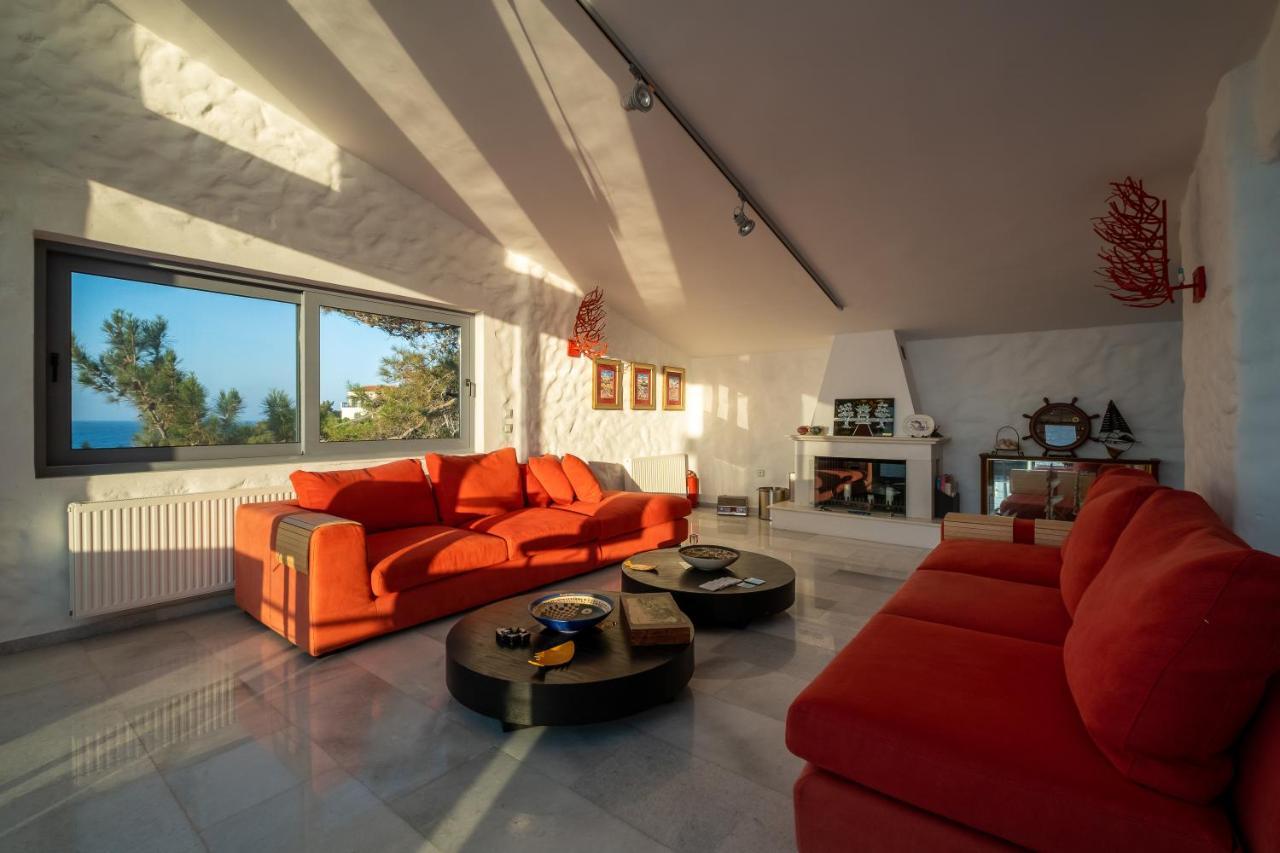 Icarus Luxury Beachfront Villa Gialiskari  外观 照片