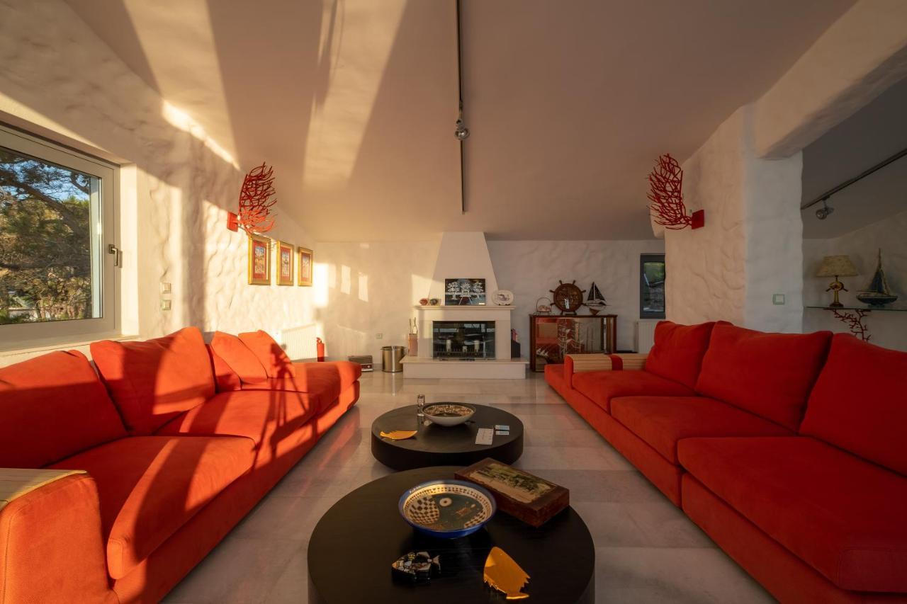 Icarus Luxury Beachfront Villa Gialiskari  外观 照片